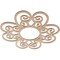 Ekena Millwork Cohen Wood Fretwork Pierced Ceiling Medallion, Alder, 28"OD x 9 5/8"ID x 3/8"T CMWP28X28X0375COAL - alternate 4